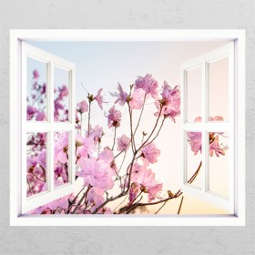 bh751-핑크벚꽃_창문그림액자