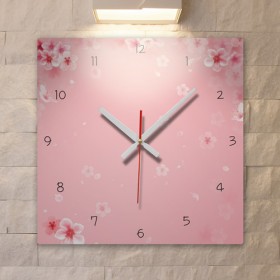 cb198-벚꽃이흩날리는_인테리어벽시계