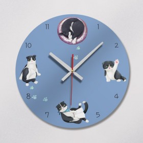 cb291-고양이의하루_인테리어벽시계