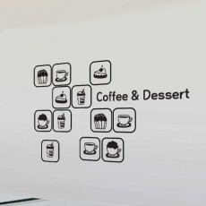 cc028-커피앤디저트아이콘/그래픽스티커/카페/샵/커피/매장/가게/커피숍/음료/쥬스/아이스티/음료잔/인테리어/꾸미기/데코/포인트/일러스트/셀프인테리어