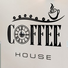 cc150-맛있는 커피하우스_그래픽시계(중형)/커피/레터링/카페/원두/머그잔/데코/인테리어/시계/무브먼트