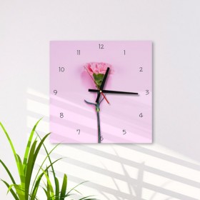 cg447-분홍카네이션_인테리어벽시계
