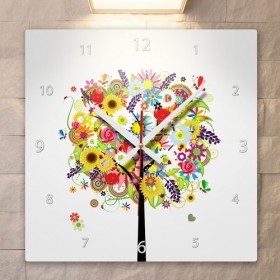 ci539-사계절나무(사각형)_인테리어벽시계