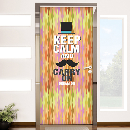 cp090-keep calm and carry on-북유럽마름모패턴/국민현관/포인트시트지/인테리어시트지/패턴