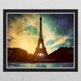 cs066-에펠탑 바라볼때(빈티지)_창문그림액자