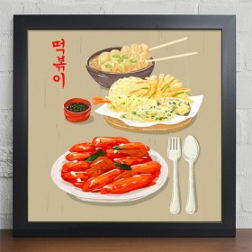 cv664-분식_떡볶이_김밥_라면_인테리어액자