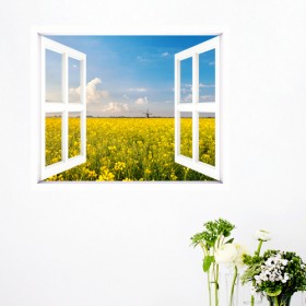 cw142-자연속의아름답게피는꽃_창문그림액자(중형)