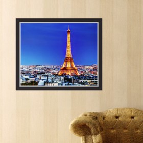 cx313-파리_에펠탑의초저녁_창문그림액자(중형)