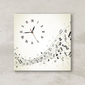 cx435-음악의선율_노프레임벽시계