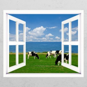gb309-젖소가있는풍경_창문그림액자
