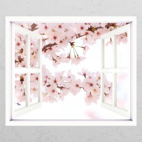 gb314-몽글몽글벚꽃_창문그림액자