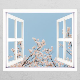 gb316-감성벚꽃나무_창문그림액자