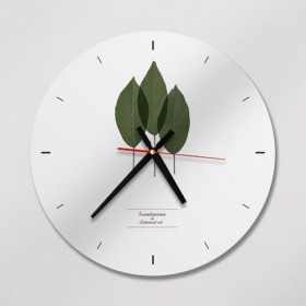 ib151-심플나뭇잎_인테리어벽시계