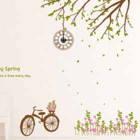 ib176-행복한봄날숲속에서_그래픽시계(중형)