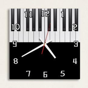ih656-피아노건반_인테리어벽시계