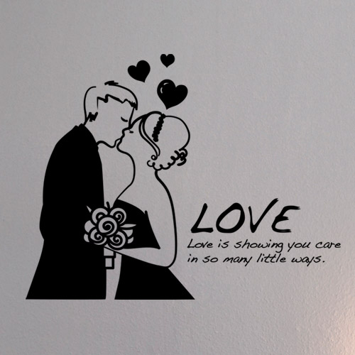 ij517-평생사랑할게요_그래픽스티커/신혼/결혼/부부/커플/인테리어/꾸미기/데코/포인트/스티커/사랑/하트/부케/신랑/신부/여자/남자