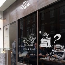 im008-Coffee and Bread/그래픽스티커/포인트스티커/월데코/레터링/카페/커피숍인테리어/베이커리/빵/커피