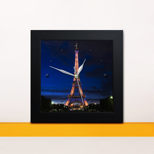 iz268-에펠탑의야경미니액자벽시계/프랑스/파리/에펠탑/유럽/야경/벽시계/인테리어시계/벽면인테리어/인테리어벽시계