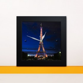 iz268-에펠탑의야경미니액자벽시계