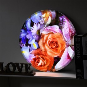 nc576-LED액자45R_아름다운꽃다발그림