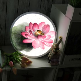 nd344-LED액자35R_고귀한연꽃수묵화