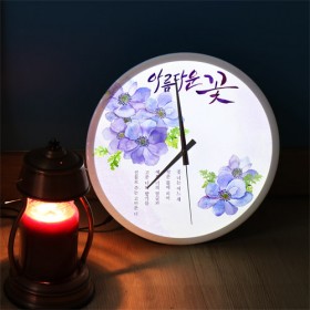 ng002-LED시계액자35R_아름다운꽃