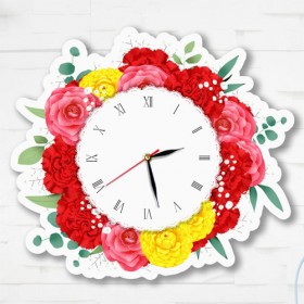 nz145-인테리어벽시계_아름다운꽃들의시간