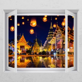 pr945-방콕풍등축제_창문그림액자