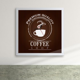pz017-프리미엄 커피 액자벽시계