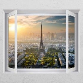 td826-에펠탑의모습_창문그림액자
