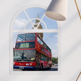 ad751-아치그림액자_런던의2층버스