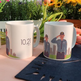 bh197-디자인머그컵2p-10월21일경찰의날