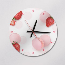 cb199-딸기마카롱_인테리어벽시계