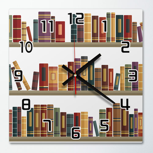 ck127-책장속으로_인테리어벽시계/책,책장,독서,아이방,지식,교육,인테리어,디자인시계,포인트,아크릴