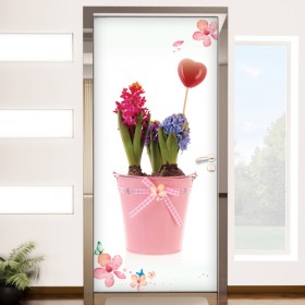 co076-핑크색 화분과 아름다운 꽃