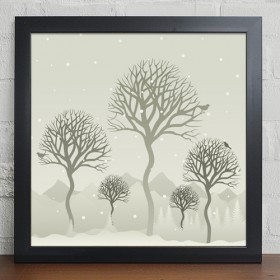 cw111-눈오는날의나무풍경