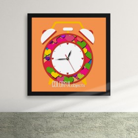 cx241-색깔이있는시간 액자벽시계