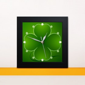 cy512-소원의네잎클로버미니액자벽시계