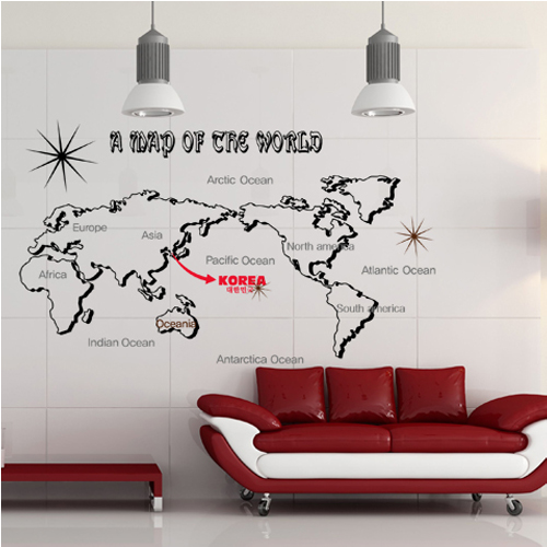 ik074-a world map(세계지도)(big)/3D MAP/스티커/월테코/포인트스티커/세계지도/map/거실꾸미기/유치원/어린이집/사무실꾸미기/여행사꾸미기