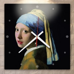 ik365-베르메르명화진주귀걸이를한소녀_인테리어벽시계