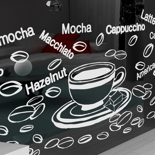 im141-IN CAFE_원두패턴/그래픽스티커/포인트스티커/원두/커피/인테리어/메뉴/인테리어/카페/패턴
