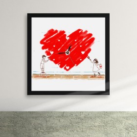 iy215-사랑을 칠하다 액자벽시계