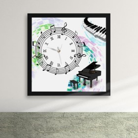 iy261-피아노의 노래 액자벽시계