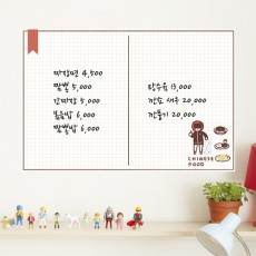 iy415-배달음식_칠판시트/칠판/시트/보드/메모/낙서/기록/캐릭터/일러스트/배달/자장면/치킨/오토바이/피자/햄버거/음식/요리/인테리어소품/디자인소품