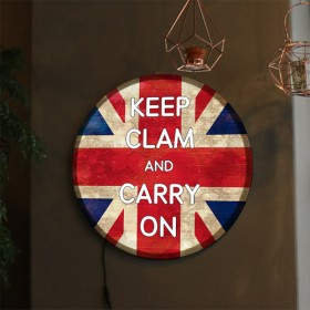ne579-LED액자45R_Keep Clam and Carry On