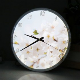 nj382-LED시계액자35R_따듯한봄날의벚꽃