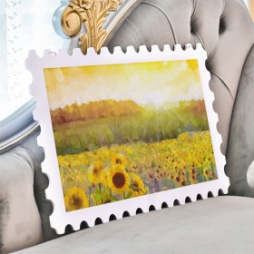 ns028-행잉액자_햇살이비추는꽃밭(우표가로대형)