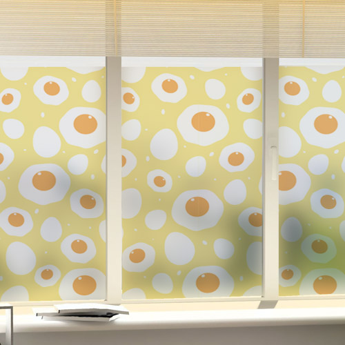 pd302-계란후라이패턴02_글라스시트지/계란/음식/간식/창/데코/소품/인테리어/꾸미기/디자인