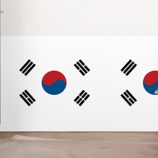 pd980-태극기_불투명유리시트지/창문/데코/소품/한국/국기/대표/상징/패턴
