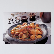 tf383-멀티액자_찜닭/음식/찜닭/닭/닭고기/닭요리/요리/한식/접시/양념/당면